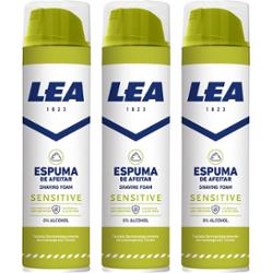 LEA Sensitive Shaving Foam 250 ml x 3