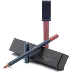 Aden Liquid Lipstick + Lipliner Pencil Set Shell 05