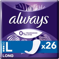 Always Daily Protect Long Panty Liners 0% Fragrances & Dye
