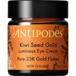 Antipodes Kiwi Seed Gold Luminous Eye Cream rozjaśniający krem pod oczy ze złotem 30 ml