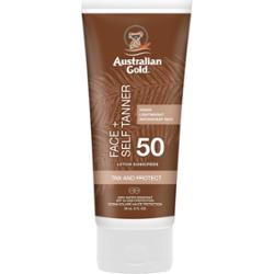 Australian Gold  SPF 50 Face + selftanner 88ml - Samoopalacz do twarzy