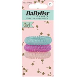 BaByliss Paris Accessories Gumki sprężynki do włosów 3 sztuki