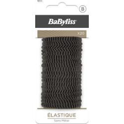 BaByliss Paris Accessories Elastic Hair Ties Black 20 szt.