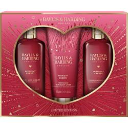 Baylis & Harding Midnight Cherry Luxury Body Trio Gift Set