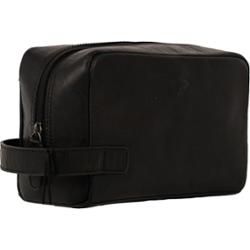 Beard Monkey Toiletry Bag Leather Black