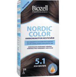 Biozell Nordic Color Permanent Hair Color Ash Brown 5.1