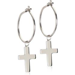 Blomdahl Natural Titanium Ear Ring 14 mm Penda Cross 11 mm