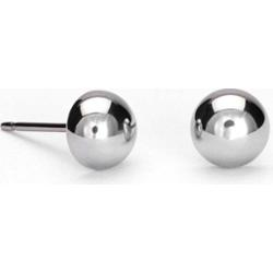 Blomdahl Silver Titanium Half ball 6 mm