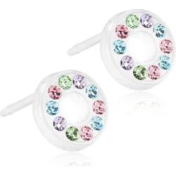 Blomdahl Medical Plastic Brilliance Puck Hollow 8 mm Light fantasy