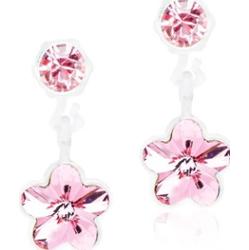 Blomdahl Medical Plastic  Pendant Flower 4/6mm Light Rose