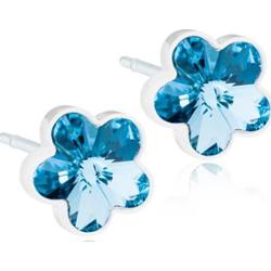 Blomdahl Medical Plastic  Flower 6mm Aquamar