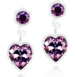 Blomdahl Medical Plastic  Pendant Heart 6mm Light Amethyst