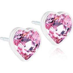 Blomdahl Medical Plastic  Heart 6mm Light Rose
