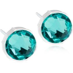 Blomdahl Earrings Nickel Free Plastic 6 mm Turquoise