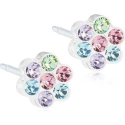 Blomdahl Medical Plastic  Örhänge Nickelfri Plask 5mm Light fantasy