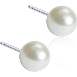 Blomdahl Natural Titanium Natrural Titanium Pearl 5mm White 5 mm