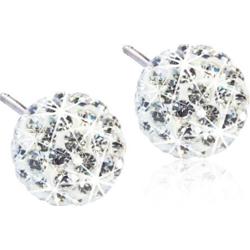 Blomdahl Natural Titanium  Crystal Ball White