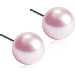 Blomdahl Natural Titanium  Light Rose Pearl 6 mm