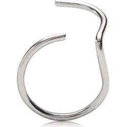Blomdahl Natural Titanium Nose Ring 10 mm left