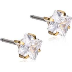 Blomdahl Golden Titanium Pendant Grand Brilliance Curved 10 mm, Crysta