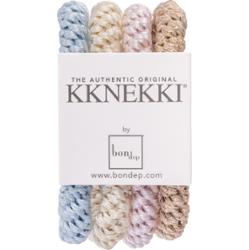 Bon Dep Kknekki Bundle - zestaw gumek do włosów Blue/Pink/Beige