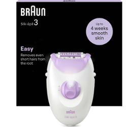 Braun Silk-épil 3 Corded Epilator For Hair Removal Weeks Of Smooth Ski