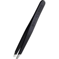 Browgame Cosmetics Signature Tweezer Slanted - Soft Touch Blackout