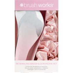 Brushworks Detangling Brush and Scrunchie Set