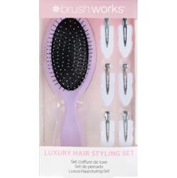 Brushworks Luxury Purple Hair Styling Set