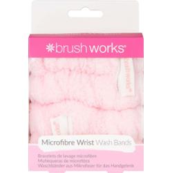 Brushworks Microfibre Wrist Wash Bands bransoletki chroniące przed wodą podczas mycia twarzy z mikrofibry 2 szt.