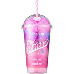 BubbleT Rainbow Bath Salt & Shower Puff