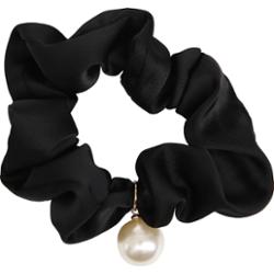 By Lyko Satin Scrunchie with Pearl Black
