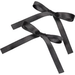 By Lyko Set Small Bow Midnight Black - zestaw spinek do włosów z kokar