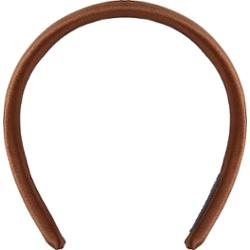 By Lyko Thin Satin Padded Diadem Brown