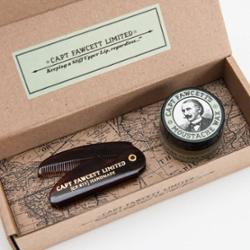 Captain Fawcett Moustache Wax & Folding Comb - Ylang Ylang
