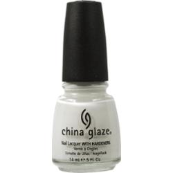 China Glaze Nail Lacquer with Hardeners 023 White On White