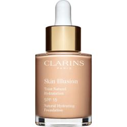Clarins Skin Illusion Natural Hydrating Foundation rozświetlający podkład nawilżający SPF 15 odcień 102.5C Porcelain 30 ml