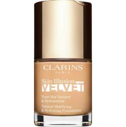 Clarins Skin Illusion Velvet podkład w płynie z matowym wykończeniem o działaniu odżywczym odcień 106N 30 ml