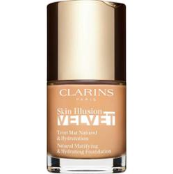 Clarins Skin Illusion Velvet podkład w płynie z matowym wykończeniem o działaniu odżywczym odcień 108W 30 ml