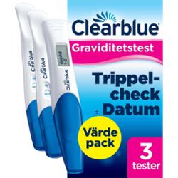 Clearblue Ultra Early Pregnancy test 3 tests (1 digital 2 visual) - ze