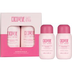 Coco & Eve Sweet Repair Hair Rehab Travel Kit zestaw podróżny do włosów zniszczonych i farbowanych 2x70 ml