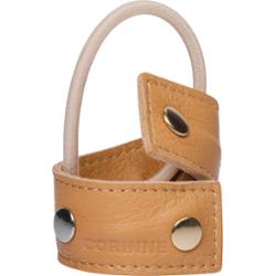 Corinne Leather Band Short Bendable Rivets Camel/Silver&Gold Rivets