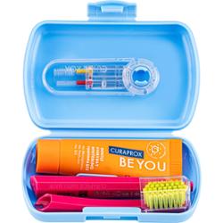 Curaprox Travel Set zestaw podróżny do zębów, języka i dziąseł Blue