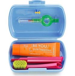 Curaprox Travel Set zestaw podróżny do zębów, języka i dziąseł Blue