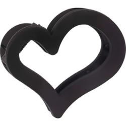 Dazzling Hair Clip Heart Black