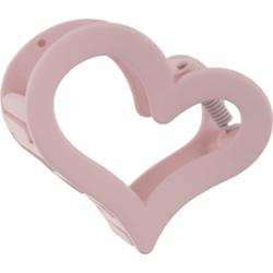 Dazzling Hair Clip Heart Light Pink