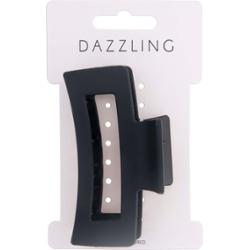 Dazzling Hair Clip Square 8,5 cm Black