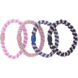 Dazzling Hair Ties 4-Pack Woven Multi Colored