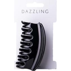 Dazzling Hår Blank hårklämma svart - stor