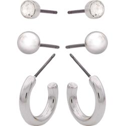 Dazzling J14 3 Pack Beads And Hoop Silver